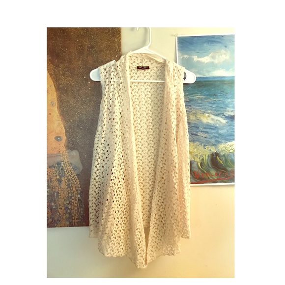 Brittany Black Other - Lace, flowy vest